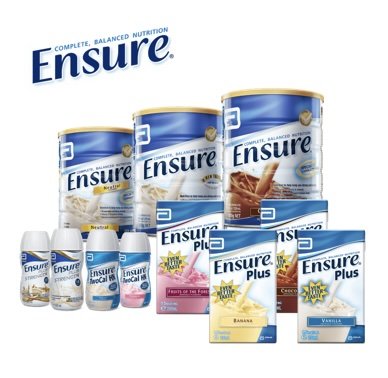 Ensure is a complete, balanced nutritional supplement range for adults.... Read More... Image