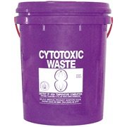 DISPOSABLE BUCKET 23L WITH LID PURPLE EACH