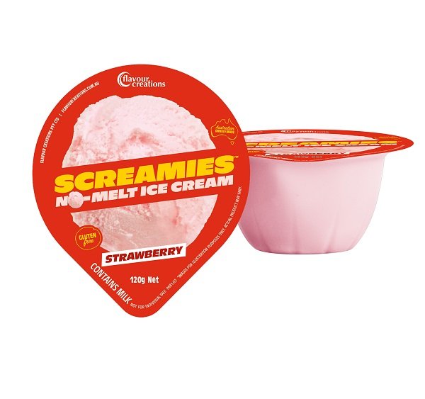 Flavour Creations Screamies  Strawberry Ice Cream 3Kcal 120g BOX 36
