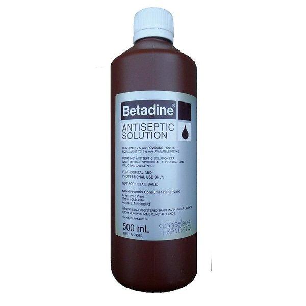 Betadine Antiseptic Liquid 500mL Each