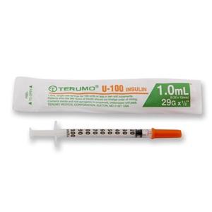 Terumo Insulin Syringe 1mL 27gx13Mm BOX 100