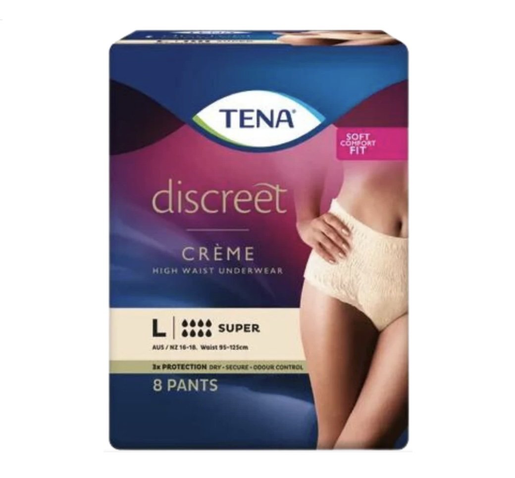 Tena Pants Discreet Creme Large (8 X 2) CTN 16