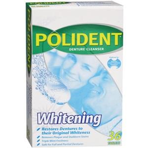 POLIDENT DENTURE CLEANSING TABLETS BOX 36
