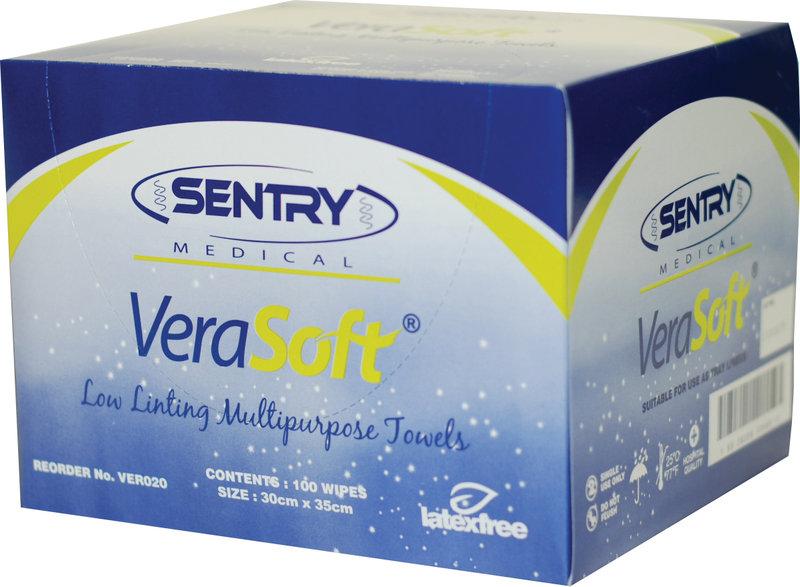 Verasoft Multipurpose Dry Wipes 35cmx30cm BOX 100