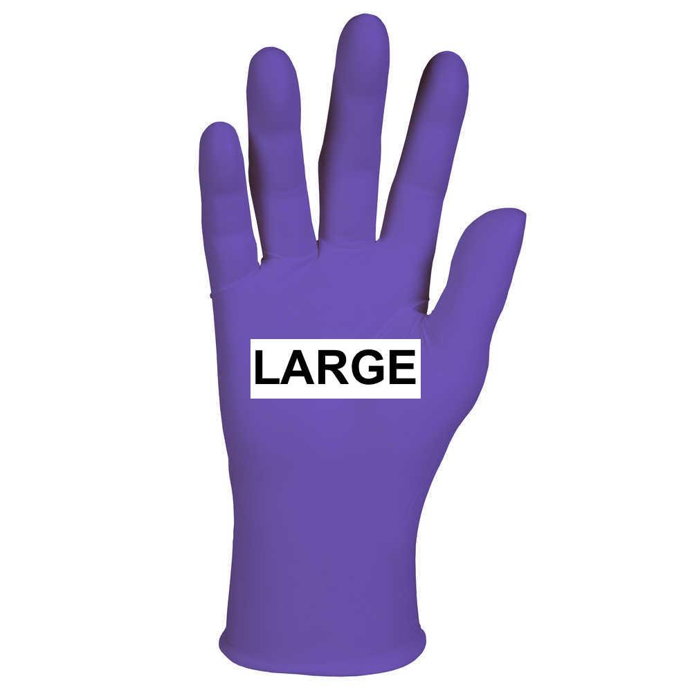 Ultrafresh Gloves Nitrile Powder Free Large Purple BOX 100
