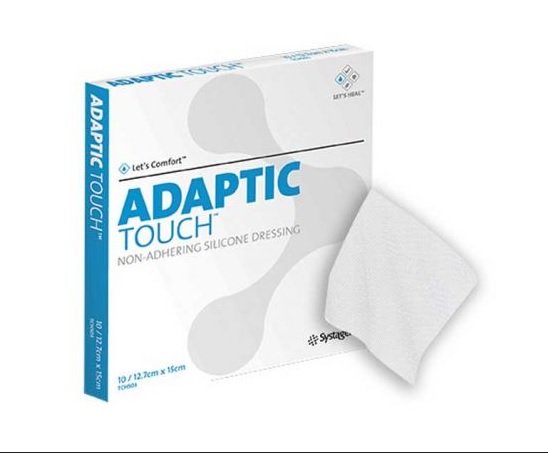 Adaptic Touch Silicone Dressing 12.7cm X 15cm BOX 10