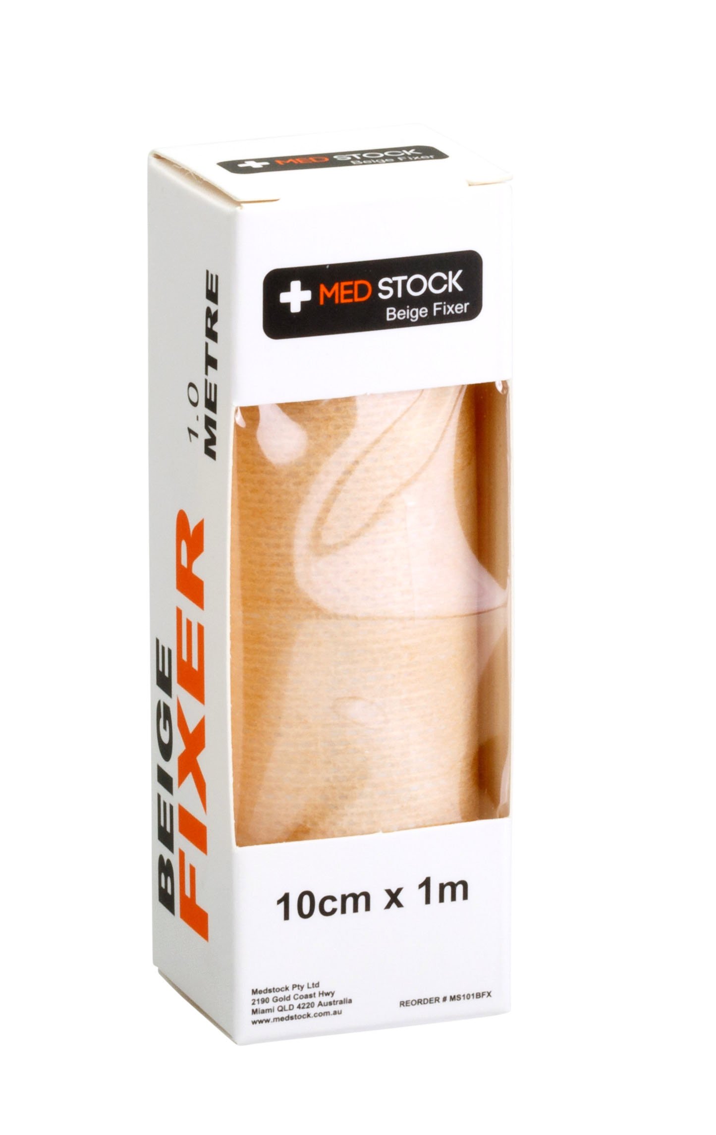 Medstock Fabric Roll Fixer 10cmx1m Beige Each