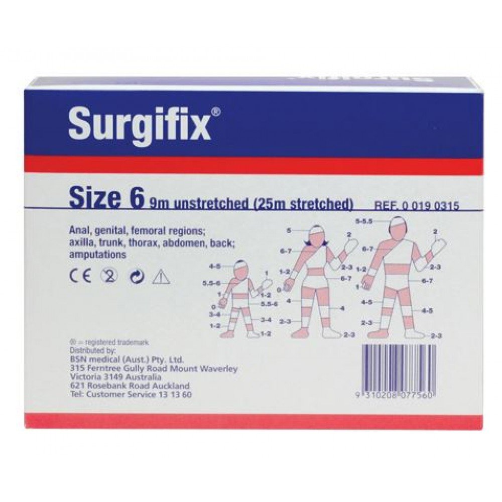 SURGIFIX SIZE 6 9M (25M STRETCHED) EACH