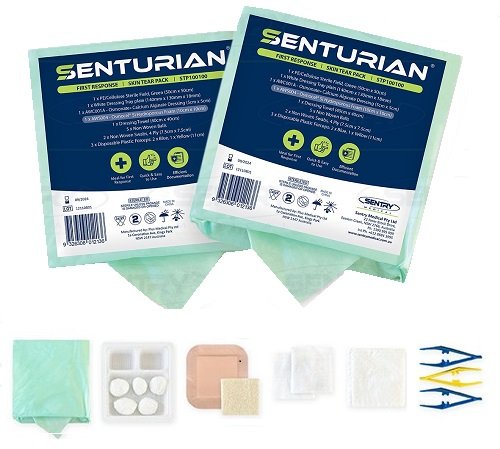 Senturian Skin Tear Pack 7.5cmx7.5cm Carton 40