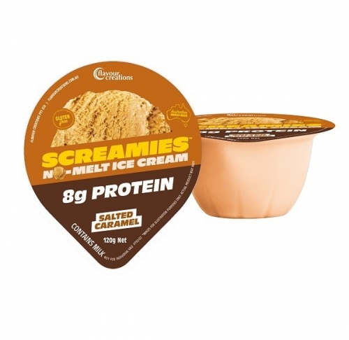 Flavour Creations Screamies Salted Caramel Ice Cream 2.4Kcal 120g BOX 36
