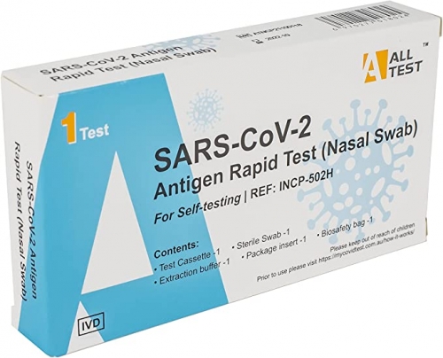 All Test Saliva COVID-19 Rapid Antigen Self Test Single Pack (Oral Fluid)