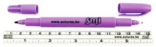 Skin Marker - Dual Tip Sterile With Ruler Each