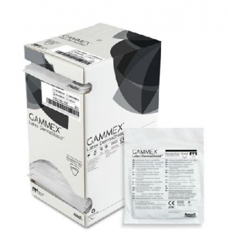 Gammex Gloves Latex Dermashield Sterile Powder Free #8.0, BOX 50