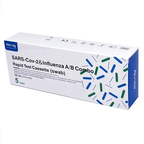 REALY COVID and Influenza COMBO Rapid Antigen Test 5 PACK