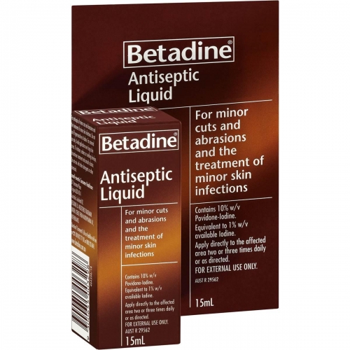 BETADINE ANTISEPTIC TOPICAL 15ML, EACH