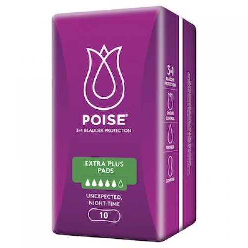 Poise Extra Plus Pads 91691 PKT 10