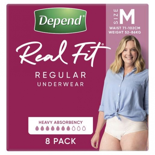 Depend Real Fit Underwear Women Small/Medium 19635 PKT 8