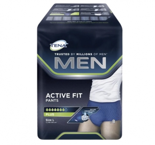 Tena Men Pants Active Fit Plus Large, PKT 8