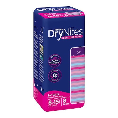 Drynites Pants Girl 8-15 Year Old PKT 10