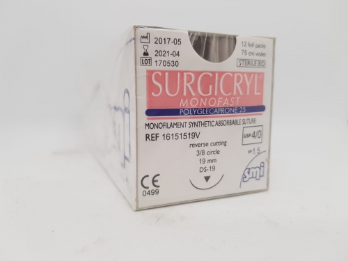 Suture Surgicryl Monofast 4/0 Ds19 75cm Violet BOX 12