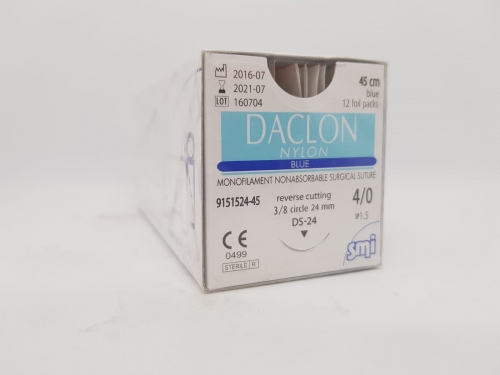 Suture Daclon 4/0 Circ Ds24 45cm Black BOX 12