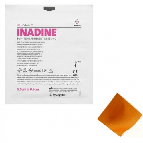 Inadine Pvp-I Non Adhesive Dressing 9.5cmx9.5cm, Each