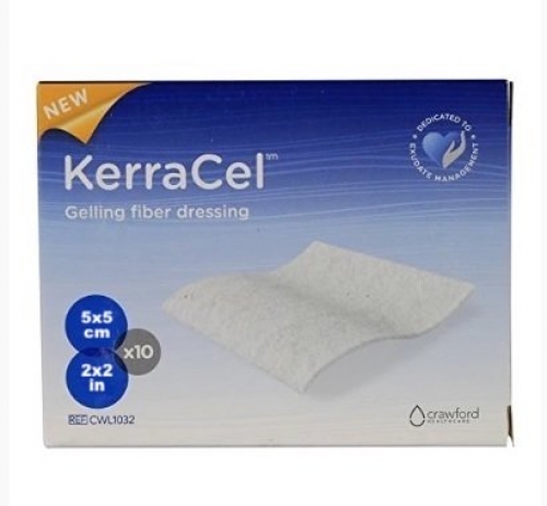 Kerracel Gel Fiber Dressing 5cm X 5cm BOX 10