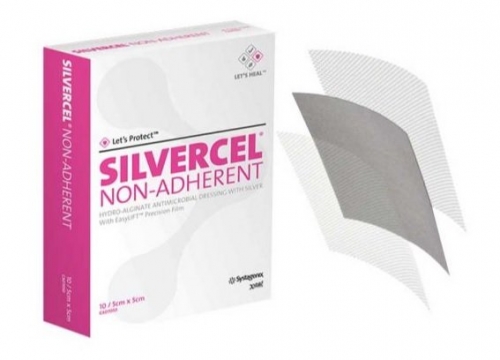 Silvercel Non Adherent Dressing 5cm X 5cm BOX Of 10