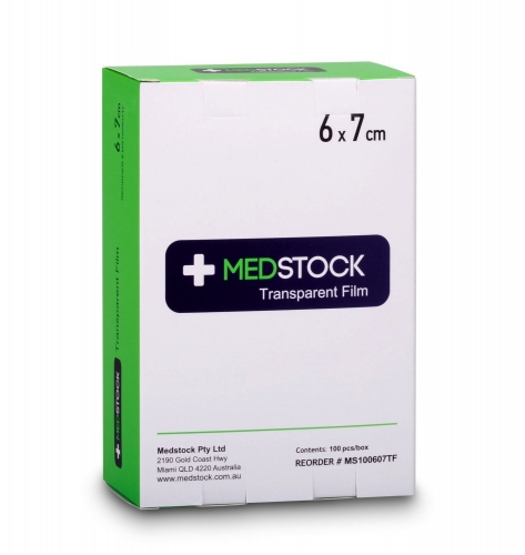 Medstock Transparent Film Sterile 6cmx7cm BOX 100