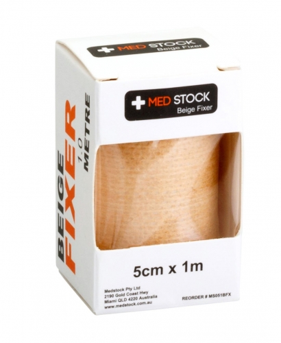 Medstock Fabric Roll Fixer 5cmx1m Beige Each